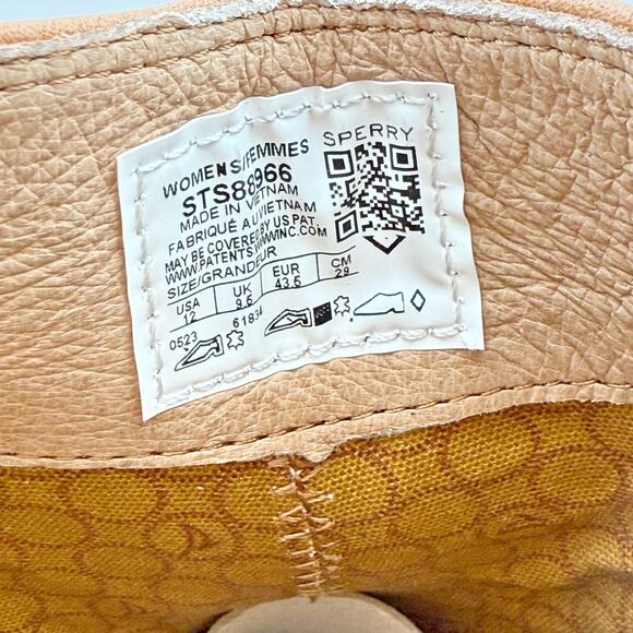 Sperry Womens Seaport Heel Bootie US 12M EU 43.5 Tan Leather NIB - Picture 12 of 13